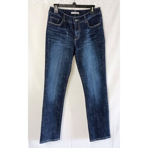 Chico’s Platinum Straight Leg Stretch Jeans Size 0.5 S/6 Women’s Denim Pants - Picture 1 of 8